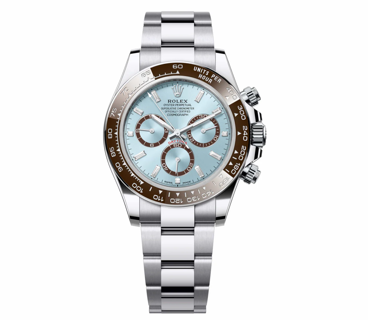 Rolex Daytona Platinum Ice Blue Index Dial